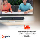 Poly Studio X50 Sistema VideoConferencia 4K Todo en Uno & Poly TC8 Pantalla Controladora