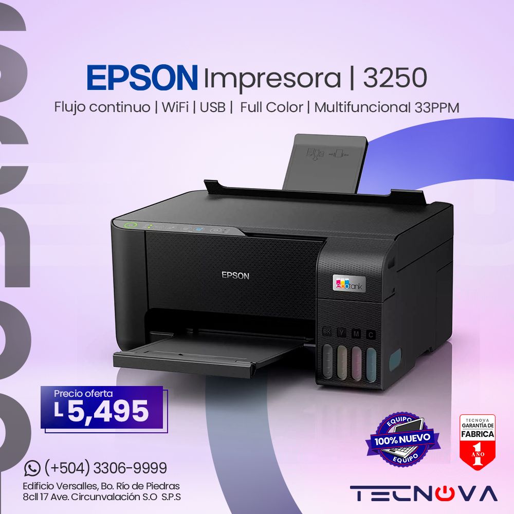 Impresora Multifuncional Epson® L3250 Eco Tank Wifi