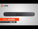 Poly Studio X50 Sistema VideoConferencia 4K Todo en Uno & Poly TC8 Pantalla Controladora