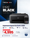 Impresora Epson EcoTank L1250 | Color | Flujo Continuo | WiFi | Solo Impresión