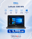 Laptop Dell Latitude 3380 RFB | Intel Celeron 3865U | 8GB RAM | 128GB SSD | Pantalla 13.3 HD | Windows 10 Pro - TECNOVA