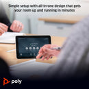 Poly Studio X50 Sistema VideoConferencia 4K Todo en Uno & Poly TC8 Pantalla Controladora