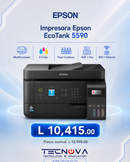 Impresora Epson EcoTank L5590 | Multifuncional a Color | Flujo Continuo | ADF | Fax | WiFi + Ethernet - TECNOVA