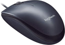Mouse Cableado Logitech M90 | Conexión USB | Diseño simple y funcional | Ideal para uso básico en oficina | Scroll suave | Plug and play sin instalación