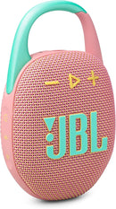 Parlante Portátil JBL Clip 5 | Color Rosa | Bluetooth | Mosquetón integrado para colgar en cualquier lugar | Resistente al agua y polvo | Compacto y ligero