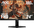 Monitor AOC 24" 24G4E Gaming | 180Hz | 1ms | FHD | HDMI & DisplayPort | VESA