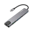 Argom One Axess ARG-UB-0093 Hub USB-C 8 en 1 con HDMI, USB 3.0, RJ45 y PD 100W