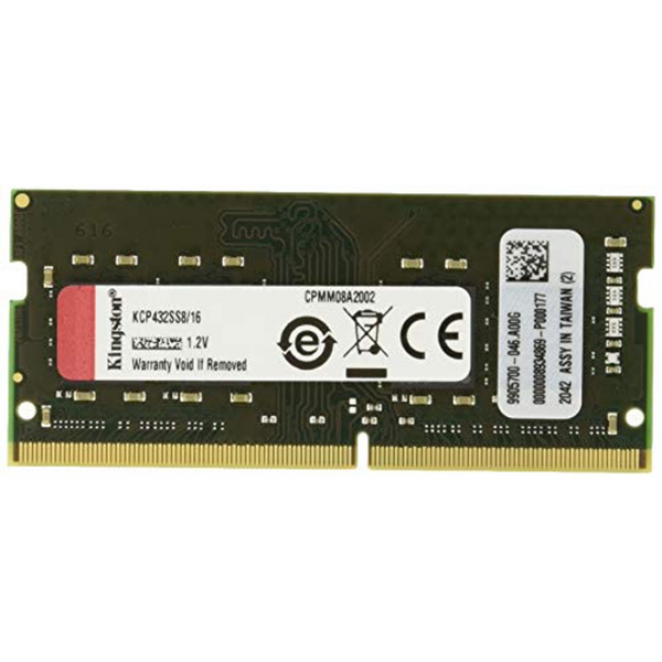 Kingston Memoria RAM 16GB DDR4 3200MHz Single Rank SODIMM (Laptop, AIO)