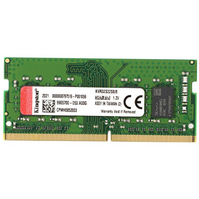 Kingston Memoria RAM 8GB 3200MHz DDR4 Non-ECC CL22 SODIMM 1Rx8