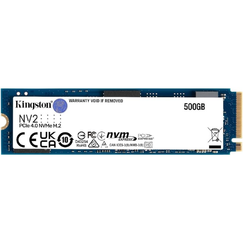 Kingston NV2 - SSD - 500GB- internal - M.2 2280 - PCIe 4.0 x4 (NVMe)