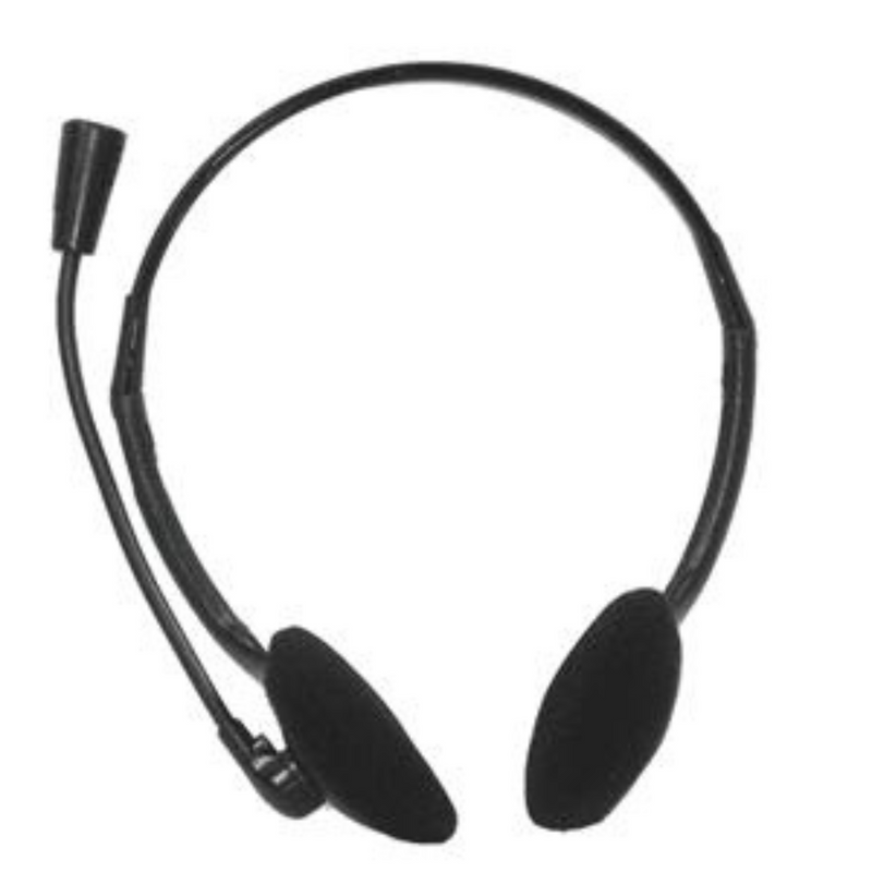 Agiler Auriculares con micrófono headset con control de volumen 3.5mm color negro AGI-0205