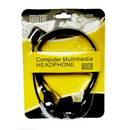 Agiler Auriculares con micrófono headset con control de volumen 3.5mm color negro AGI-0205