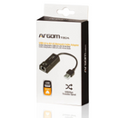 Adaptador Argom USB 2.0 Macho a RJ45 100 Mbps negro