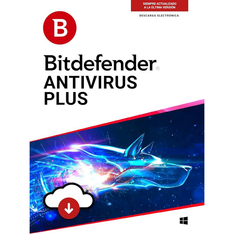 Antivirus Bitdefender plus protección por 1 año
