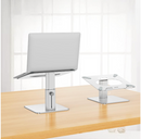 Soporte Ajustable para Laptop Ergonómico Plateado
