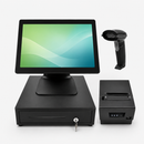 NCR POS CX7 Punto de venta todo en Uno + impresora recibos 3nstar (RPT004) + Caja registradora + Escáner 3nStar SC100 - TECNOVA