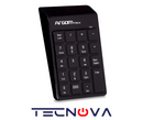 Teclado numérico USB ARGOM 19 teclas color negro