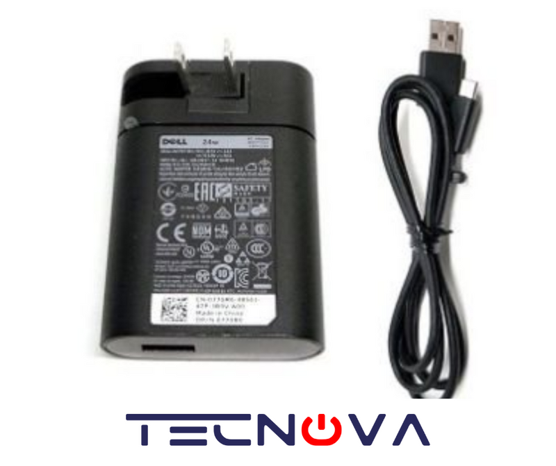Cargador original Dell 077GR6 24W para Venue Tablet 11 Pro / 11 i / 8 / 7