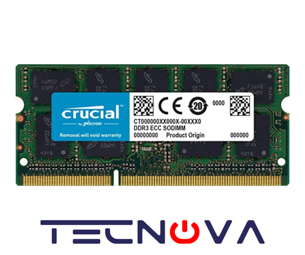 Memoria Crucial 8GB ECC 1600Mhz PC3 SO-DIMM