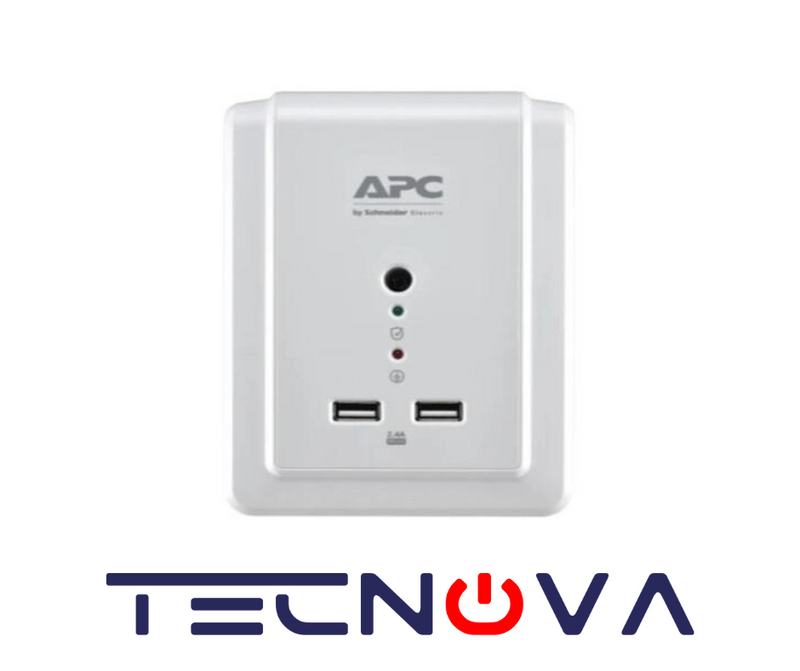 Protector voltaje APC 6 salidas 120V con 2 puertos USB P6WU2