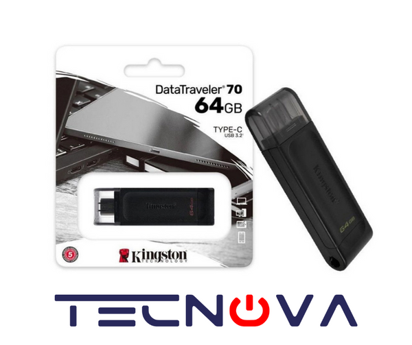 Memoria USB Kingston 64GB DataTraveler DT70 USB TypeC 3.2