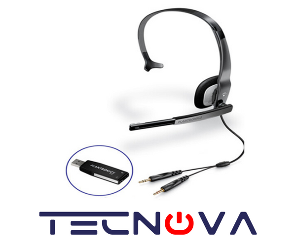 Plantronics Headset Audio ™ 610 Auricular USB de una sola oreja Profesional. Además cuenta con un auricular con micrófono cancelación de ruido (Headset) con adaptador USB.
