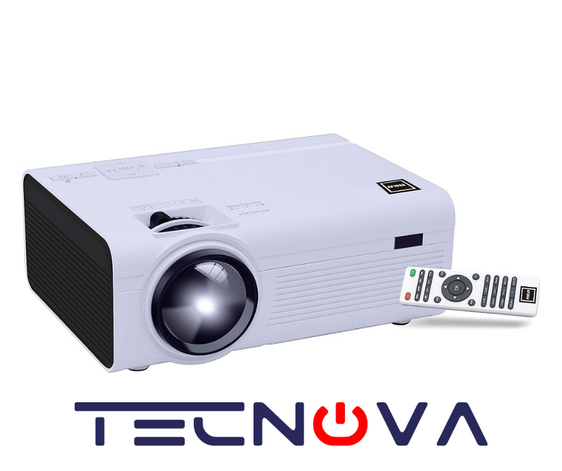 Proyector de cine en casa 33 lúmenes 480p, compatible con 1080P Tamaño de imagen de 150