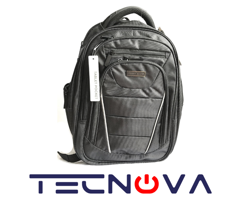 PERRY ELLIS Mochila Color Negro15.6 Laptop BackPack M380