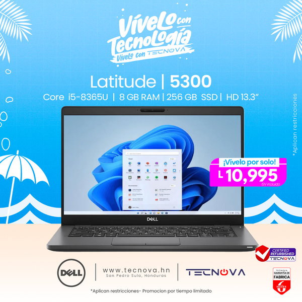 Dell/ Latitude 5300 RFB/ 13.3" FHD/ Intel Core i5-8365U/ 8GB RAM/ 256GB SSD/ Windows 10 Pro