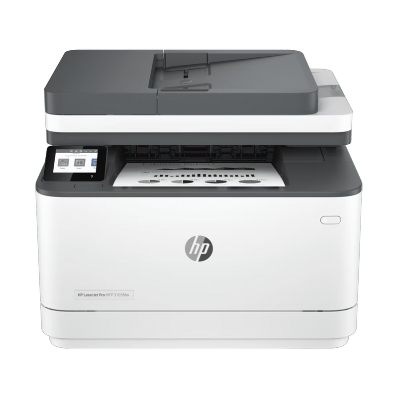 HP LaserJet Pro MFP 3103FDW/ Imprime, escanea, fax y copia/ 33PPM 512MB 110V (Monocromatica)