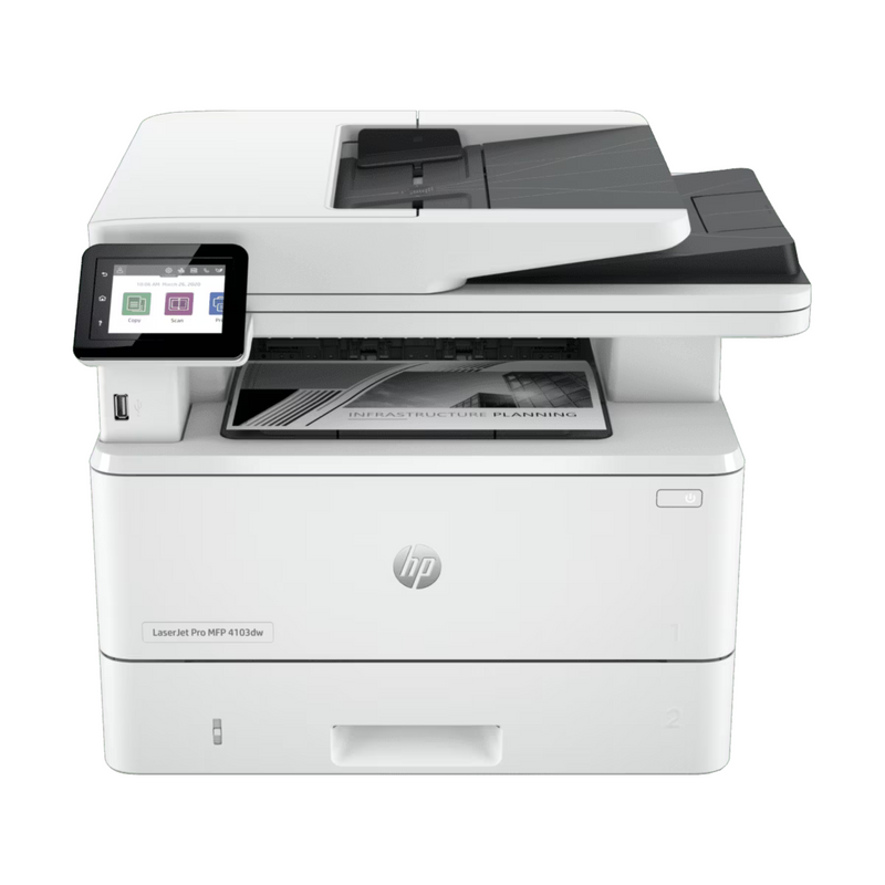 HP LaserJet Pro MFP 4103FDW/ Imprime, escanea y copia/ 42PPM 512MB 110V (Monocromatica)