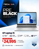 Laptop HP 15 Ryzen 7 Tactil 7730U 16GB 512GB SSD Pantalla 15.6 FHD
