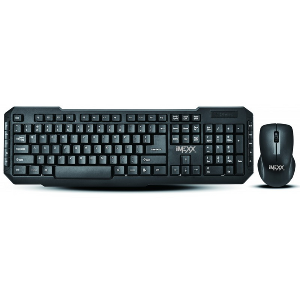 Imexx Combo teclado y mouse inalámbrico con dongle 2.4MHz USB IME-20405SP