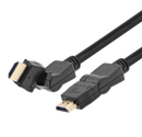 Cable HDMI Xtech XTC-610 | Longitud 10 pies (3m) | Macho a Macho | Giratorio y articulado (pivoting/swivel) | Facilita la conexión en espacios reducidos