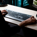 Klipx KCK-265S combo Teclado y mouse inalámbrico con dongle USB 2.4GHz color Negro