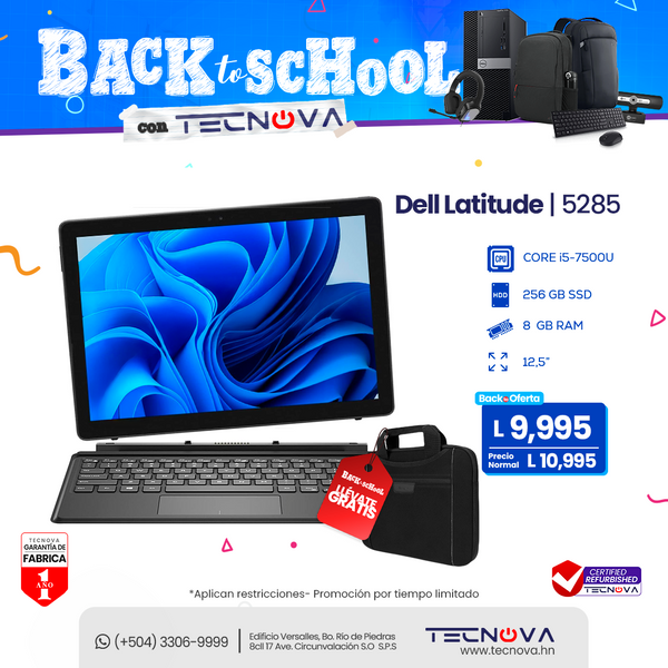 Dell Latitude 5285 2 RFB/ 13.3" FHD/i5-7ma/ 8GB RAM/ 256GB SSD/ Windows 10 Pro