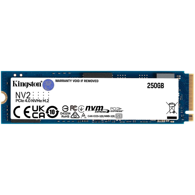 Kingston NV2 - SSD - 250GB - internal - M.2 2280 - PCIe 4.0 x4 (NVMe)