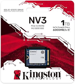 Kingston 1TB SSD M.2 NVMe SNV3 SM3 Unidad de estado sólido 2230
