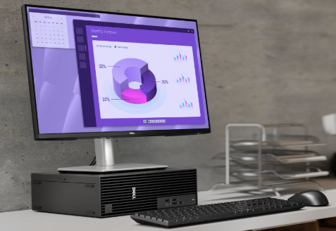 Dell Pro Slim QCS1250 SPA Intel Core i5-14500 vPro (14C/20T/1.9-5.0GHz/24M Caché) 8GB DDR5 RAM, 512GB M.2 NVMe SSD, Teclado y Mouse USB Dell Español, WiFi6 y Bluetooth, Windows 11 Pro