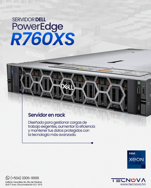 Servidor Dell PowerEdge R760XS