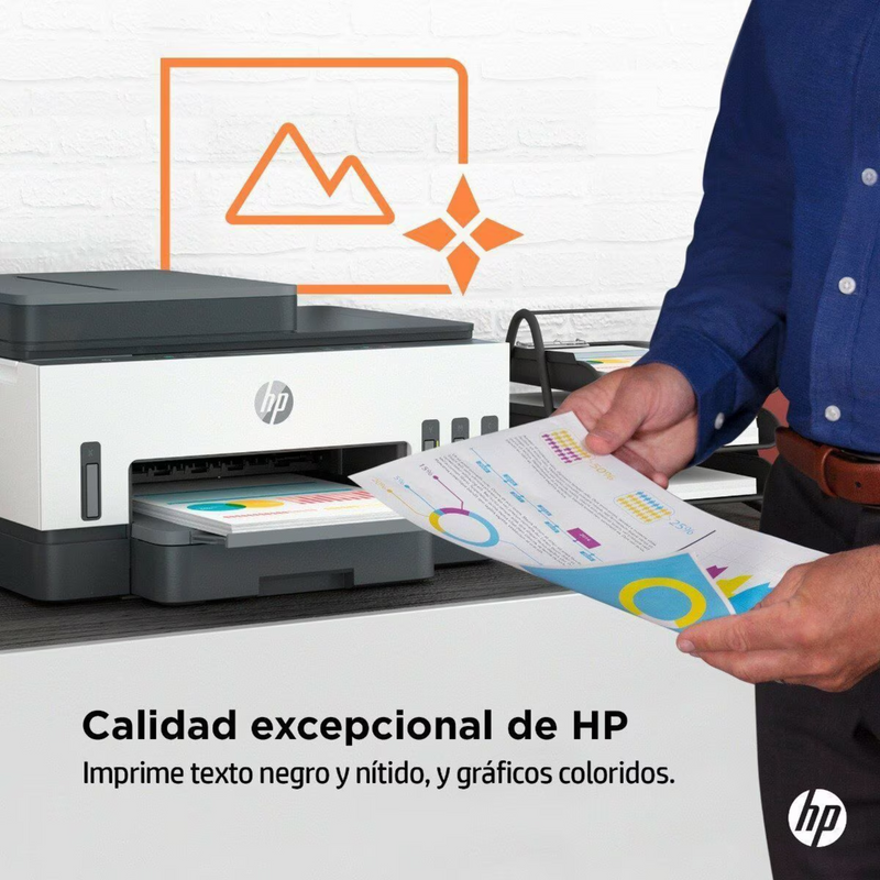 HP Smart Tank 750 Impresora AIO Inalámbrica / Copia, Escanea e Imprime/ ADF DUPLEX / 100/240V