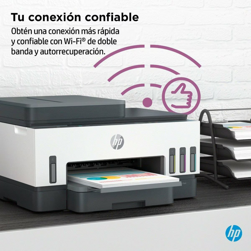 HP Smart Tank 750 Impresora AIO Inalámbrica / Copia, Escanea e Imprime/ ADF DUPLEX / 100/240V