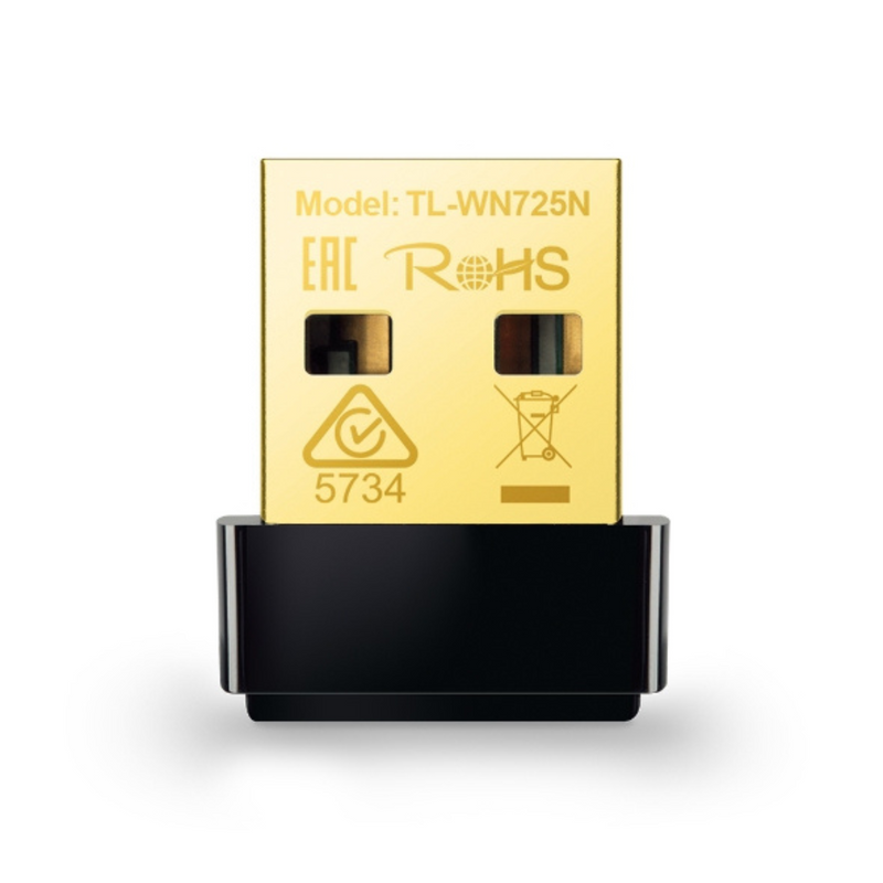 TP-Link TL-WN725N Adaptador Nano de red inalámbrica N hasta 150Mbps USB