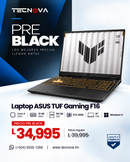Laptop gaming ASUS TUF F16 Intel Core 5 16GB RAM 512GB SSD RTX 4050 16 FHD