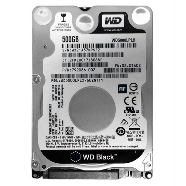 Disco Duro Western Digital 500Gb 7200RPM 2.5" Slim 7mm