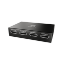 Splitter HDMI Xtech XHA-420 | 4 puertos HDMI | Con fuente de poder incluida | Multiplica una señal HDMI en 4 salidas simultáneas | Ideal para presentaciones y videowall