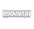Teclado Inalámbrico Logitech Signature Slim K950 | Color Blanco Hueso | Diseño en español | Delgado y elegante | Conexión Bluetooth y USB | Para PC y Mac
