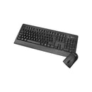Klipx KCK-265S combo Teclado y mouse inalámbrico con dongle USB 2.4GHz color Negro