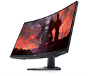 Monitor Dell S3222DGM gaming curvo de 32 pulgadas QHD 165Hz vista lateral