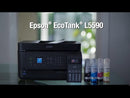Epson Ecotank L5590 Impresora Multifuncional a color de Flujo continuo con pantalla LCD ADF Legal Escáner Impresora Fax y Copiadora USB WiFi y Ethernet
